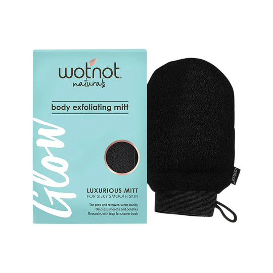 Wotnot Naturals Glow Body Exfoliating Mitt (Luxurious Mitt for Silky Smooth Skin)