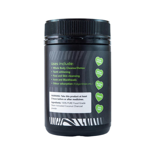 ZEB HEALTH ACTIVATED COCONUT CHARCOAL POWDER 100G