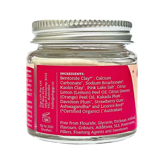 OHGIGI TOOTH POWDER + HYDROXYAPATITE FRUITY BRUSH 40G