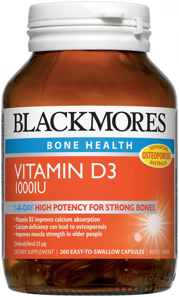 Blackmores Vitamin D3 1000IU 200c