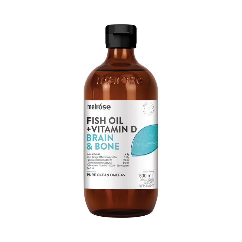 Melrose Fish Oil + Vitamin D (Brain & Bone) 500ml