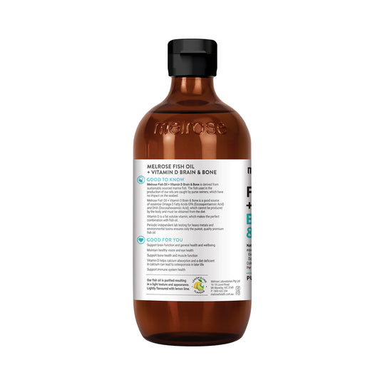 Melrose Fish Oil + Vitamin D (Brain & Bone) 500ml