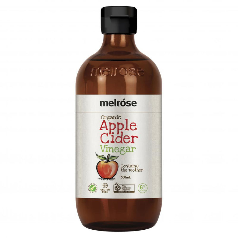 Melrose Organic Apple Cider Vinegar (Contains The Mother) 500ml  SELL THROUGH