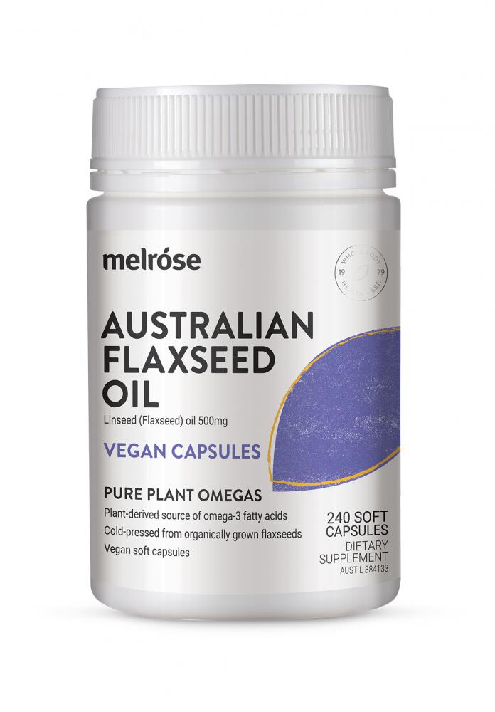 Melrose Australian Flaxseed Oil Vegan Capsules 240vc