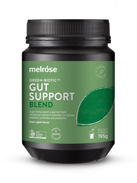 Melrose Organic Green-Biotic Gut Support Blend Green Apple 195g