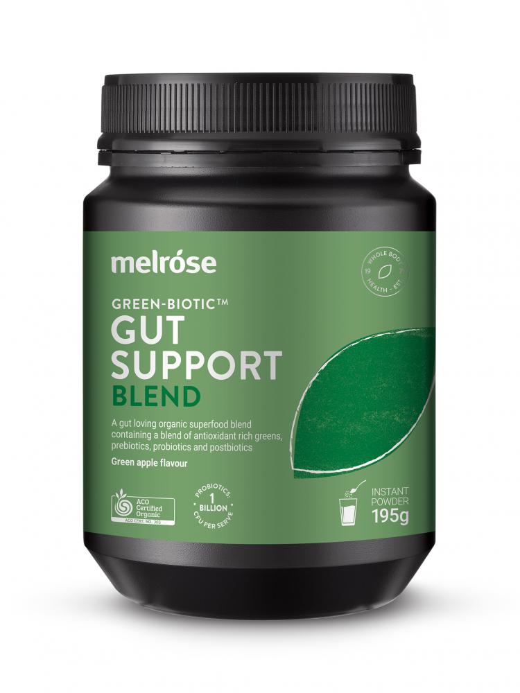 Melrose Organic Green-Biotic Gut Support Blend Green Apple 195g
