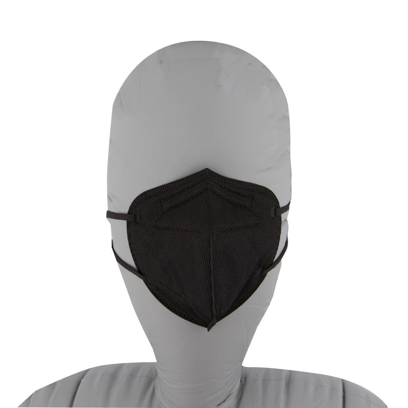 N95 MASK VERTICAL FLAT FOLD RETAIL INDIVIDUAL PACK BLACK “AUS MADE” BAREMEDICAL