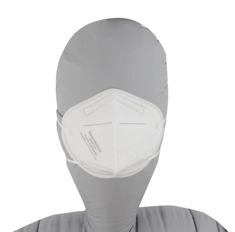 N95/P2 MASK VERTICAL FLAT FOLD HEADSTRAP PARTICULATE RESPIRATOR “AUS MADE” BAREMEDICAL