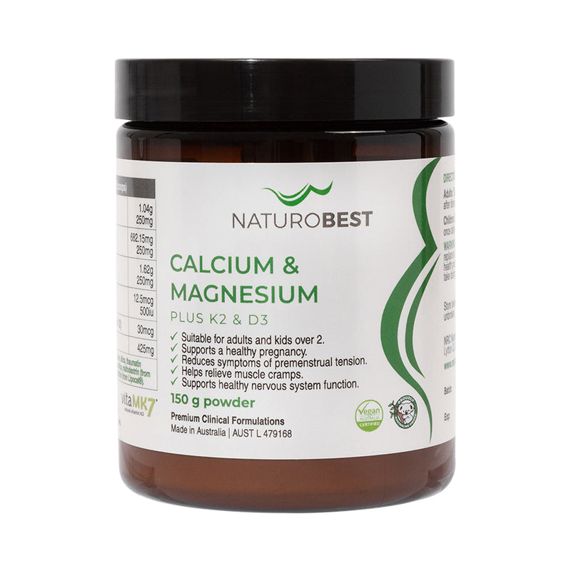NaturoBest Calcium & Magnesium Plus K2 & D3 150g