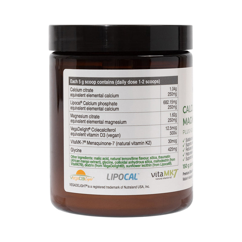NaturoBest Calcium & Magnesium Plus K2 & D3 150g
