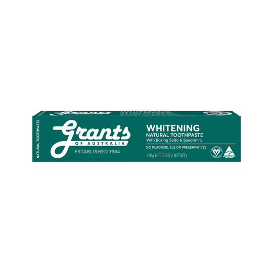 Grants Of Australia Natural Toothpaste Whitening with Baking Soda & Spearmint 110g