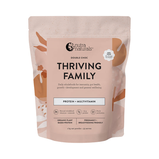 Nutra Naturals Thriving Family Protein Double Choc 1kg