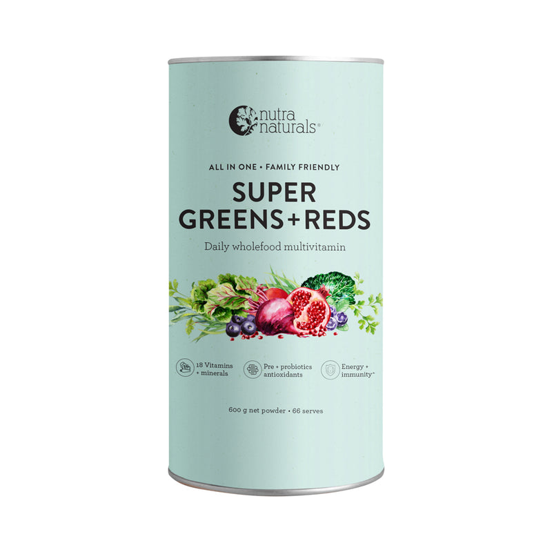 Nutra Organics Super Greens + Reds 600g