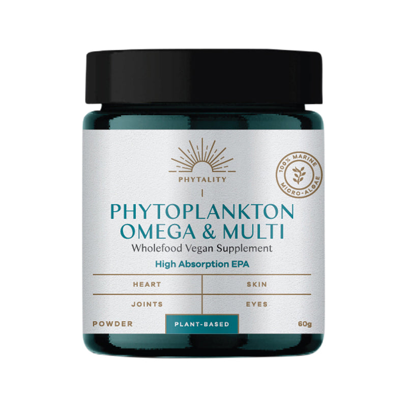 Phytality Phytoplankton Omega & Multi (Wholefood Vegan Supplement) Powder 60g