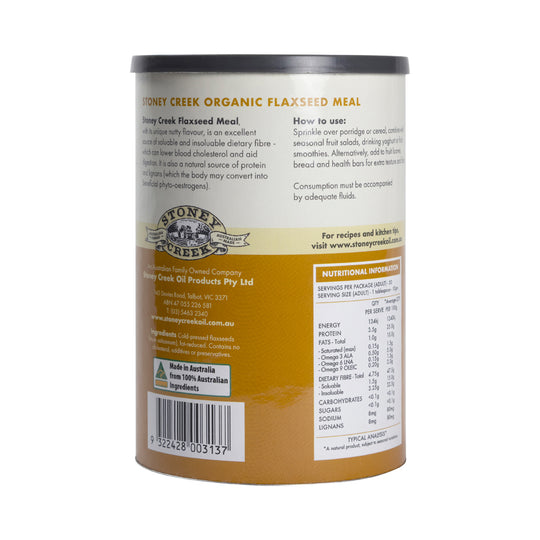 Stoney Creek Organic Flaxseed Meal Golden 500g