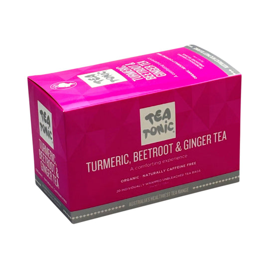 Tea Tonic Organic Turmeric Beetroot & Ginger Tea x 20 Tea Bags