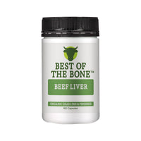Best of the Bone Organic Beef Liver Nutrient Dense Superfood 180c