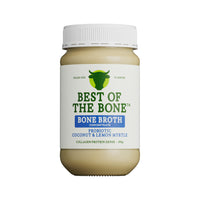 Best of the Bone Bone Broth Beef Concentrate Probiotic Bio-Fermented Coconut Lemon Myrtle Turmeric Papaya Leaf 390g