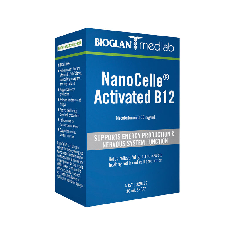 Bioglan Medlab NanoCelle Activated B12 Spray 30ml