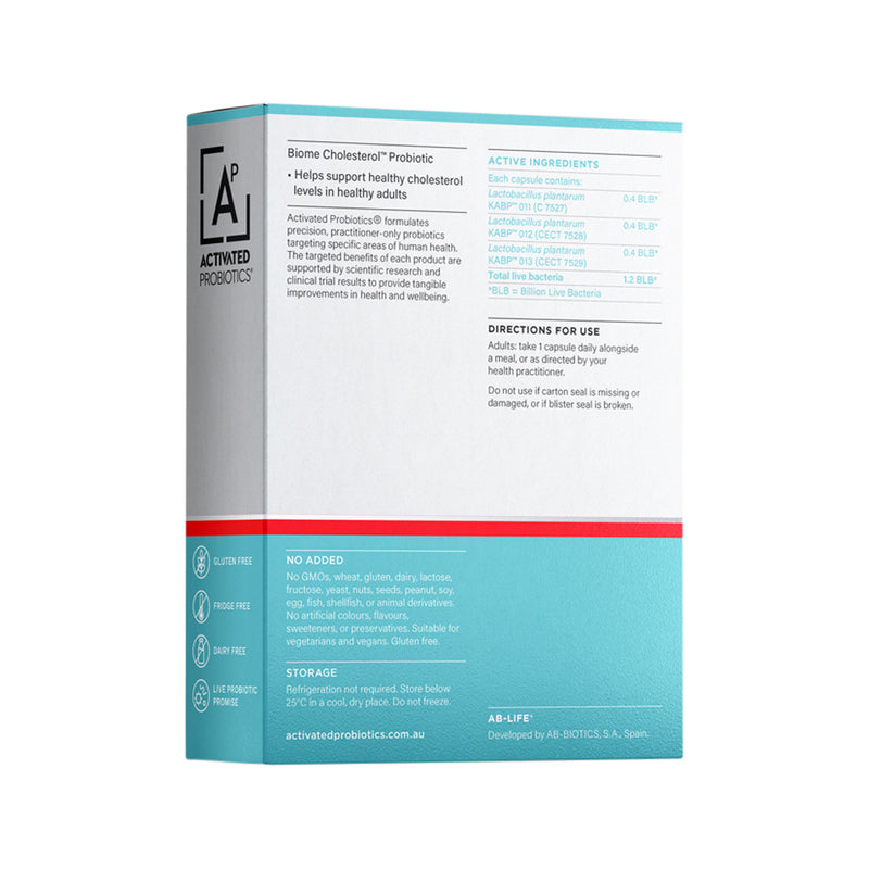 ACTIVATED PROBIOTICS BIOME CHOLESTEROL PROBIOTIC 30vc