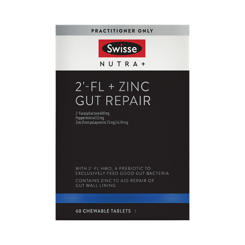 SWISSE NUTRA+ 2-FL + ZINC GUT REPAIR CHEWABLE 60T