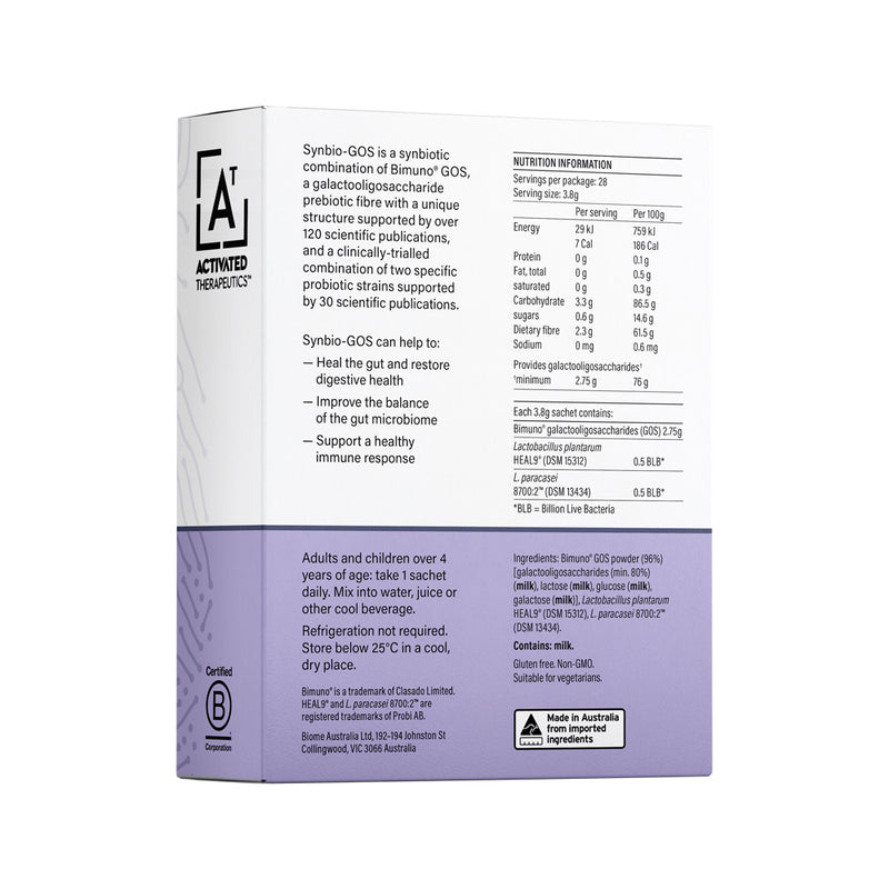 ACTIVATED THERAPEUTICS SYNBIO-GOS SACHET 3.8G X 28 PACK