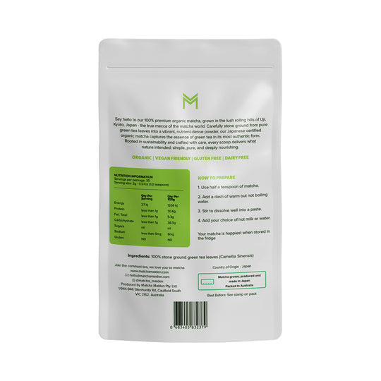MATCHA MAIDEN ORGANIC MATCHA POWDER 70G