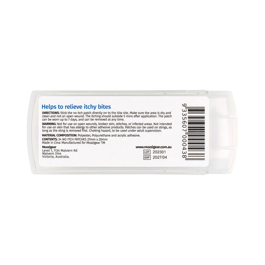 MOZZIGEAR NO-ITCH PATCH X 24 PACK