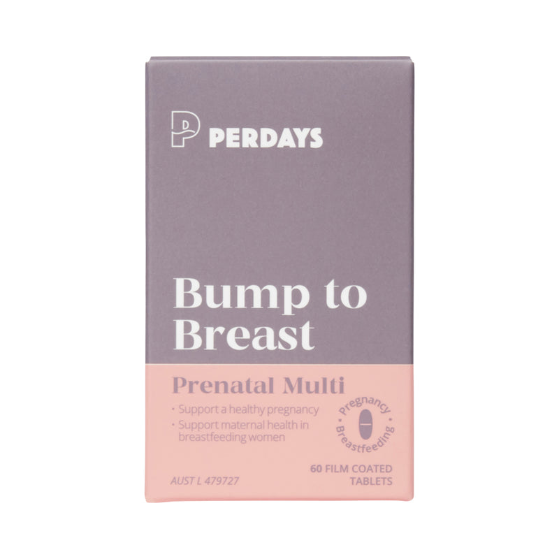PERDAYS BUMP TO BREAST PRENATAL MULTI 60T