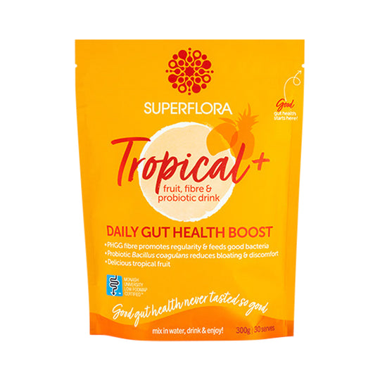 SUPERFLORA TROPICAL+ DAILY GUT HEALTH BOOST 300G