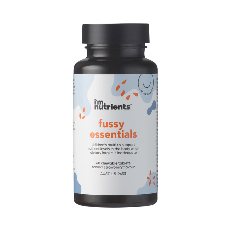 IM NUTRIENTS FUSSY ESSENTIALS CHEWABLE STRAWBERRY 60T