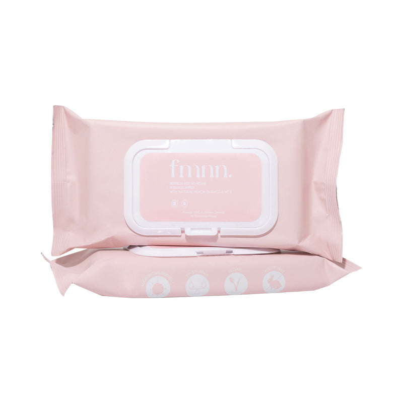 FMNN. REFRESH HER AT-HOME INTIMATE WIPES PEACH 30PK