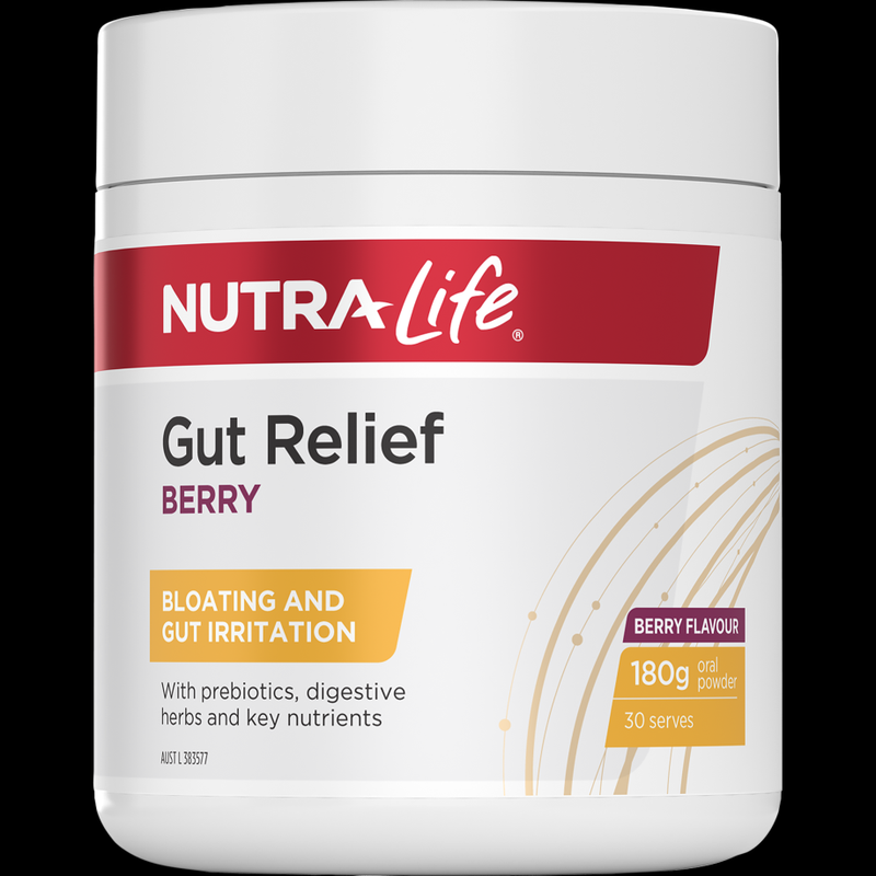 NutraLife Gut Relief Berry Oral Powder 180g