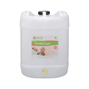 Abode Laundry Liquid (Front & Top Loader) Baby (Fragrance Free) Drum with Tap 15L