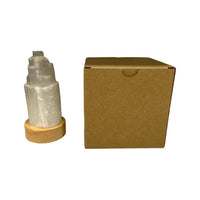 ALTERNATIVE DISTRIBUTION SELENITE LAMP MINI MOUNTAIN WITH LED BASE 10CM