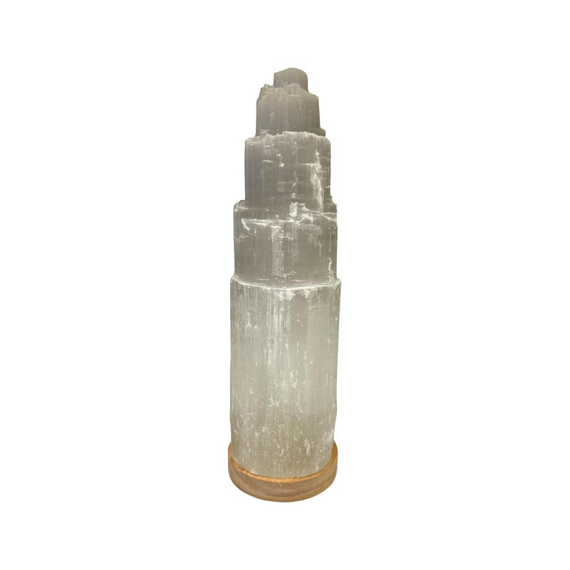 ALTERNATIVE DISTRIBUTION SELENITE LAMP MOUNTAIN WITH LED BASE 30CM