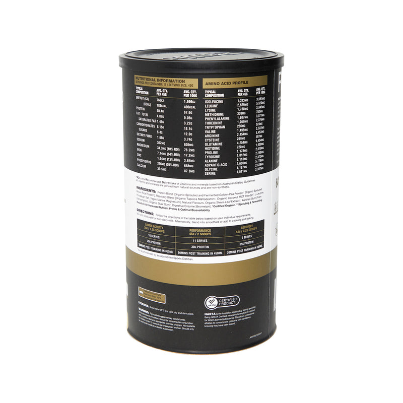 Amazonia RawFIT Plant Protein Organic Perform & Recover Creamy Vanilla 500g