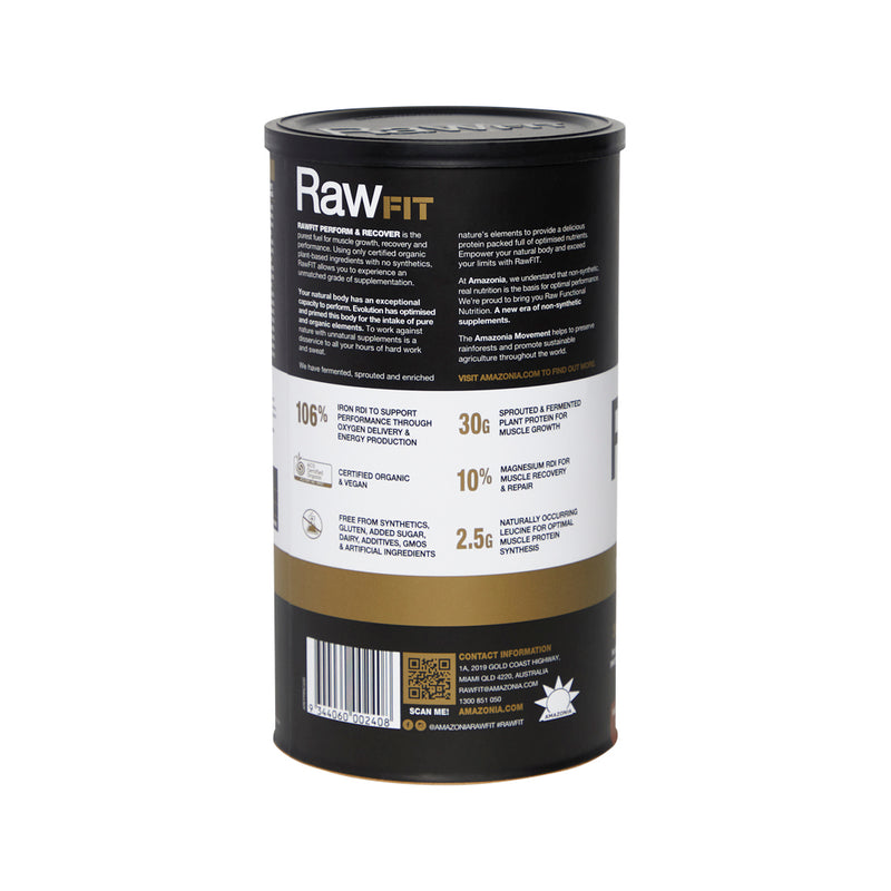 Amazonia RawFIT Plant Protein Organic Perform & Recover Rich Chocolate 500g