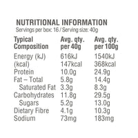 Amazonia Raw Protein Bar Choc Chip Cookie Dough 40g x 10 Display  SELL THROUGH