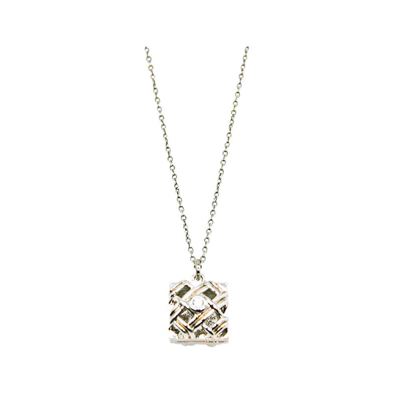 Amrita Court Aroma Necklace White Gold Chest + Purify Essential Oil 10ml Pk  SELL THROUGH