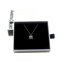 Amrita Court Aroma Necklace White Gold Chest + Purify Essential Oil 10ml Pk  SELL THROUGH
