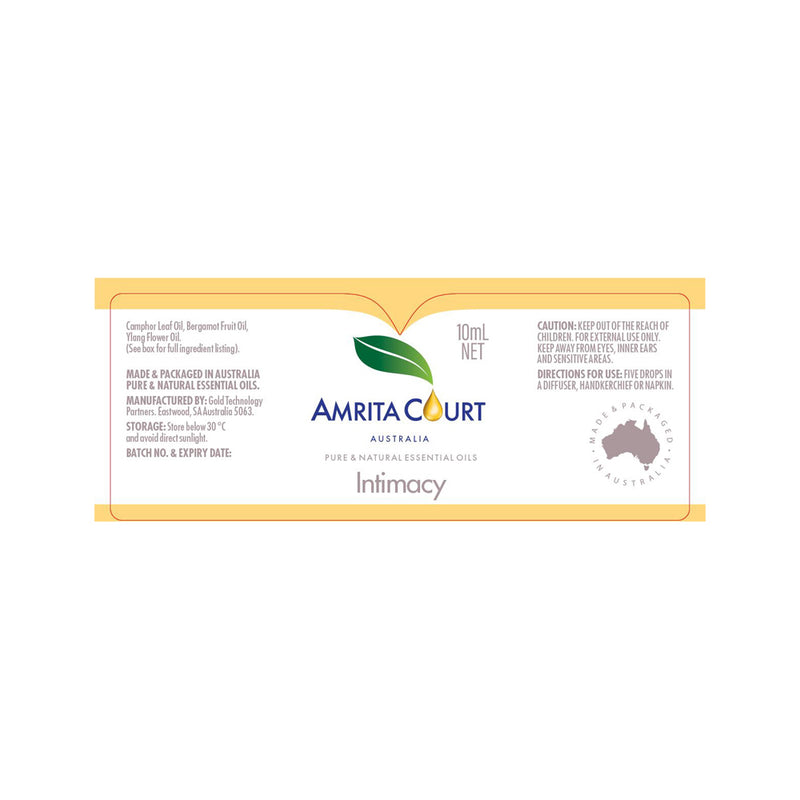 Amrita Court Pure & Natural Essential Oil Blend Intimacy 10ml