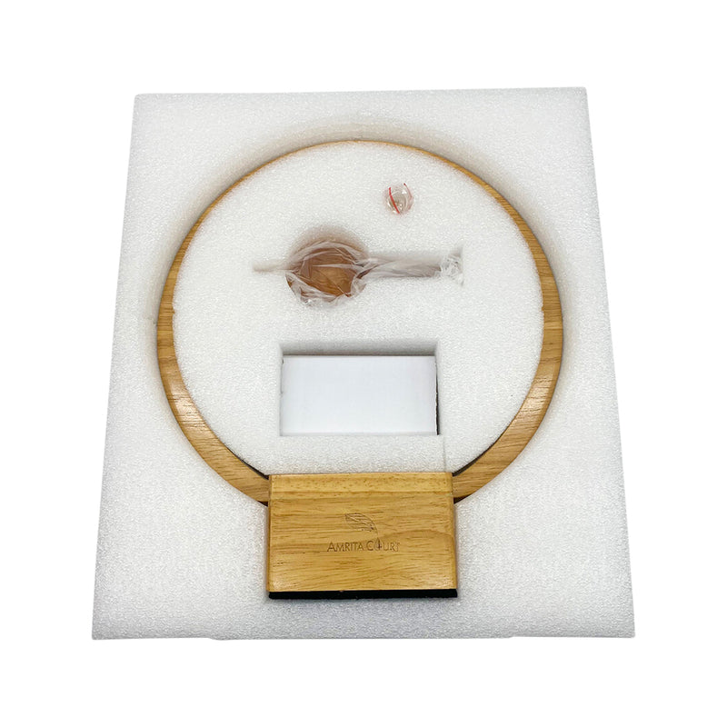 Amrita Court Nebuliser (Diffuser) Wooden Base with Ring Light Luna