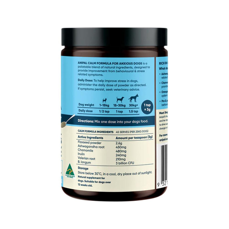 ANIPAL CALM FORMULA POWDER MEAL TOPPER (FOR DOGS) 135G