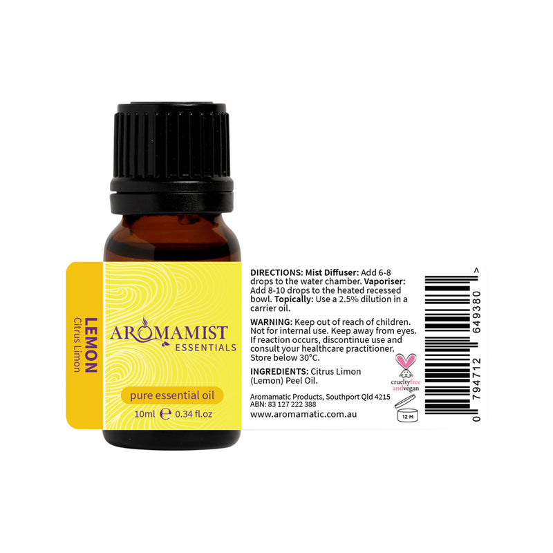 Aromamist Essentials Pure Essential Oil Lemon 10ml