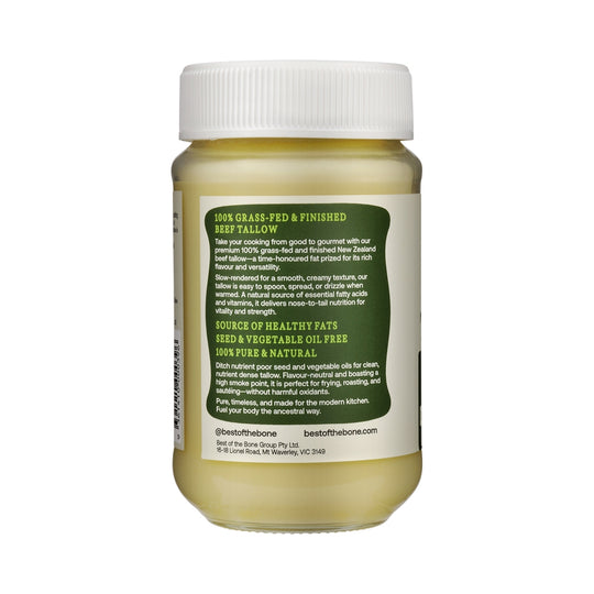 BEST OF THE BONE BEEF TALLOW PURE GRASS-FED SUET DRIPPING 320G