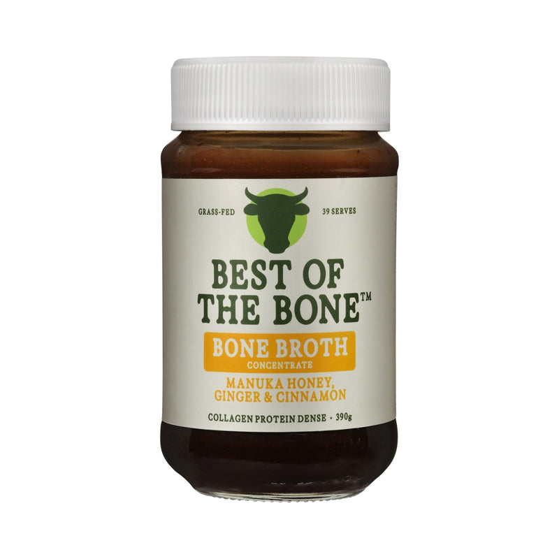 BEST OF THE BONE BONE BROTH BEEF CONCENTRATE MANUKA HONEY GINGER & CINNAMON 390G
