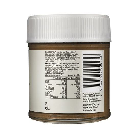 BEST OF THE BONE BONE BROTH BEEF CONCENTRATE ORGANIC MUSHROOMS 180G