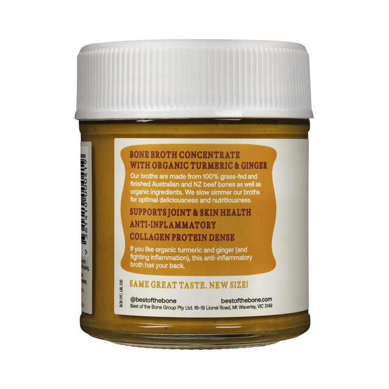BEST OF THE BONE BONE BROTH BEEF CONCENTRATE ORGANIC TURMERIC 180G