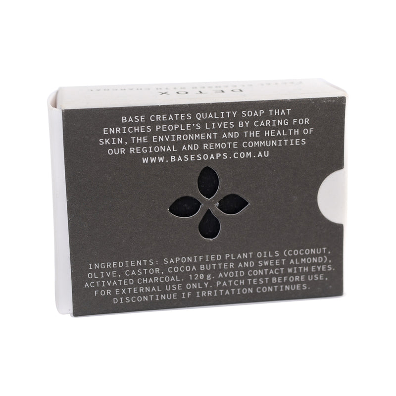 Base (Soap With Impact) Bar Detox Facial Cleanser with Charcoal (Boxed) 120g
